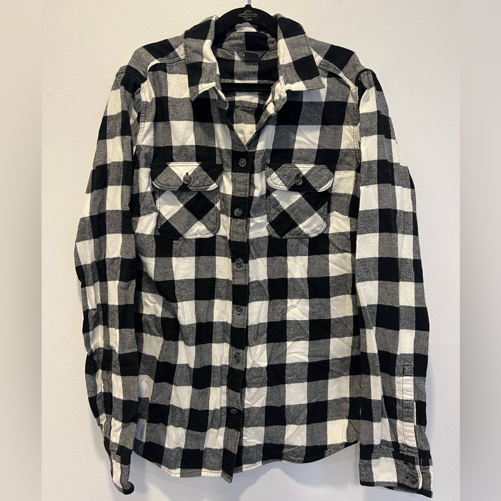 Eddie Bauer buffo plaid button up flannel